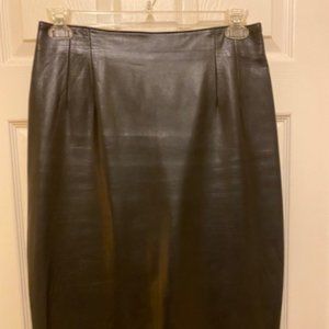 Leather Pencil Skirt